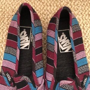 Slip on striped vans!!!